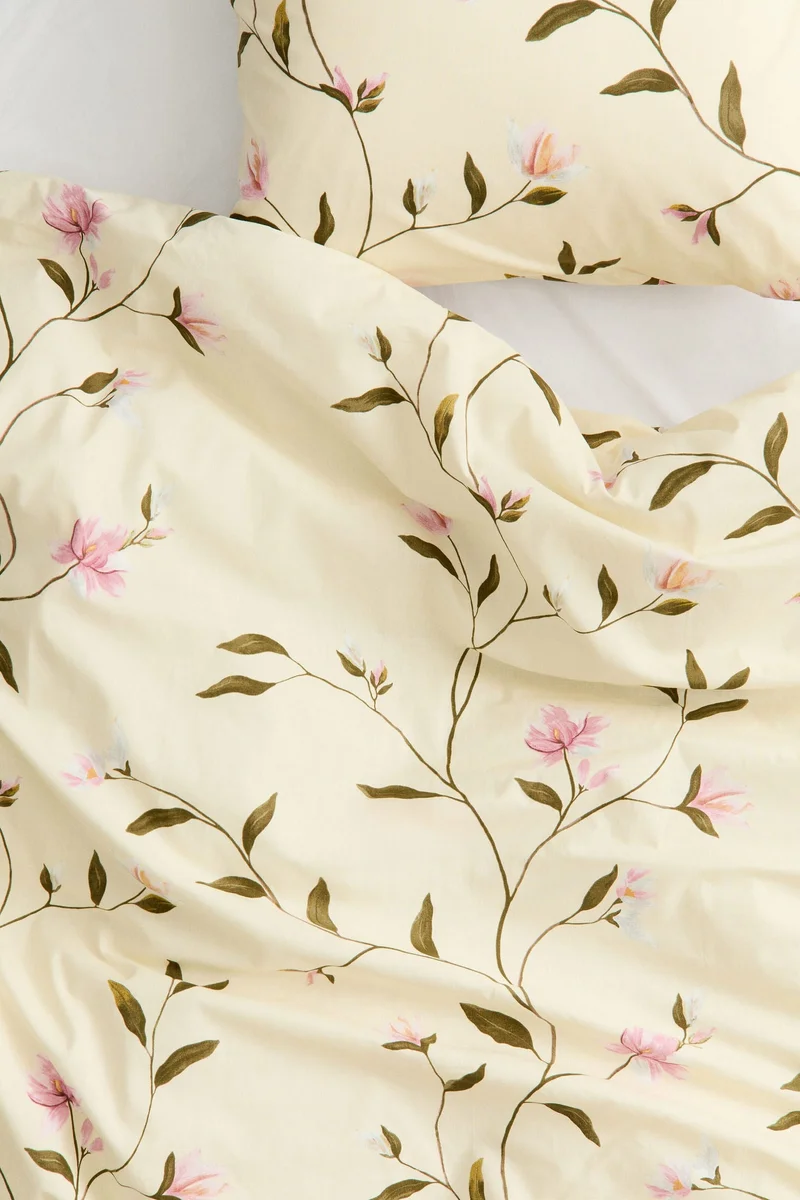 اتش اند ام طقم غطاء لحاف فردي من القطن